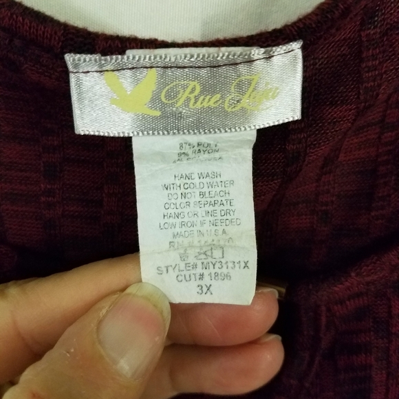 Rue Luju Lightweight Tunic Sweater 3X - Picture 3 of 7